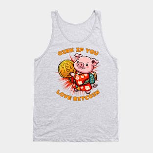 Bitcoin pig Tank Top